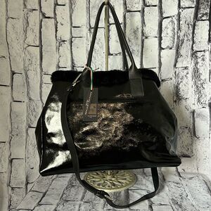 *Laura Di Maggio handbag, black, leather, large tote style
